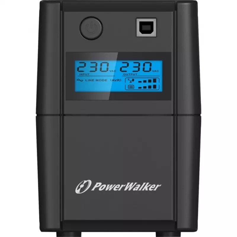 PowerWalker VI 650 SHL IEC line-interactive UPS – 650 VA / 360 W, tornis, 2x IEC C13