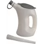 PRESSOL 1L HDPE mērglāze ar elastīgu snīpi, balta/caurspīdīga, skrūvējams vāks ar atloku 07621
