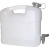 PRESSOL 20 L HDPE kanistra ar iztukšošanas krānu, balta, pārtikas drošība 21167