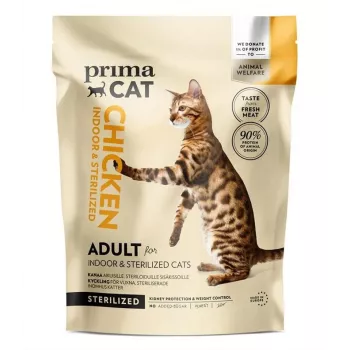 PRIMA kaķu barība vistas sterilizētām pieaugušām 4 kg