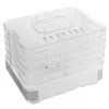 PRIME3 SFD51 Pārtikas žāvētājs caurspīdīgs & balts 420 W 5 paplātes digitālais taimeris