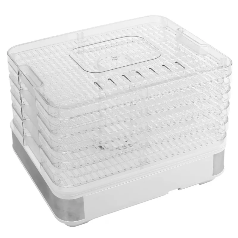 PRIME3 SFD51 Pārtikas žāvētājs caurspīdīgs & balts 420 W 5 paplātes digitālais taimeris