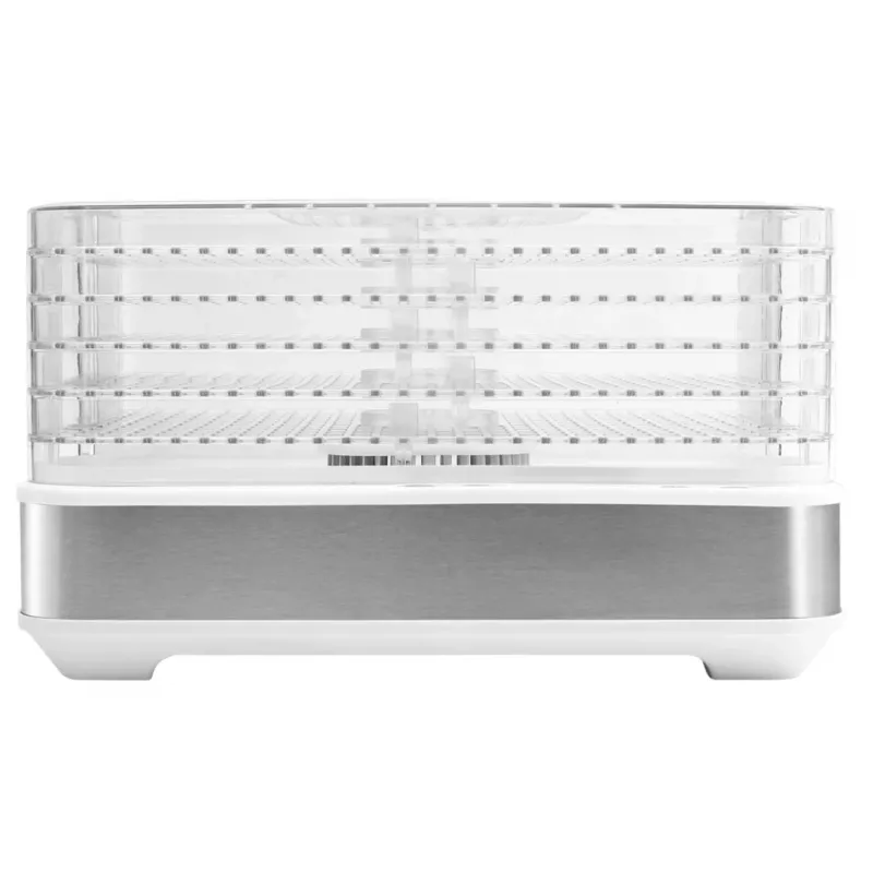PRIME3 SFD51 Pārtikas žāvētājs caurspīdīgs & balts 420 W 5 paplātes digitālais taimeris
