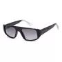 PRIVÉ REVAUX vīriešu Good Vibes S807 kvadrātveida saulesbrilles, melns rāmis, dūmu lēcas, UV400, 55-19-145 mm