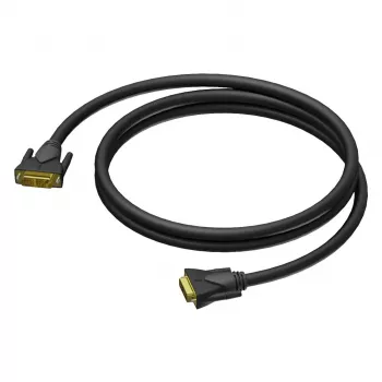 PROCAB CLV140/3 DVI-D Dual Link kabelis 3m - 2560x1600 @60Hz, zeltīti kontakti, dubultā ekranēšana