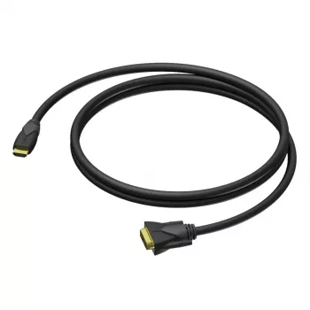 PROCAB CLV160/3 HDMI uz DVI-D Single Link kabelis 3 m melns