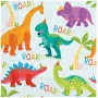 Procos Dino Party 2-slāņu papīra salvetes 33x33 cm, 20 gab., daudzkrāsu 97976