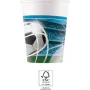 Procos Futbola ballītes papīra krūzes 200 ml, 8 gab. iepakojums (93746)