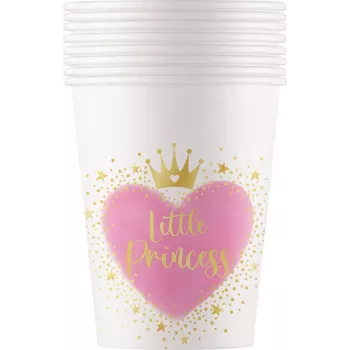 Procos My Little Princess papīra krūzes 200ml 8 gab. 96477