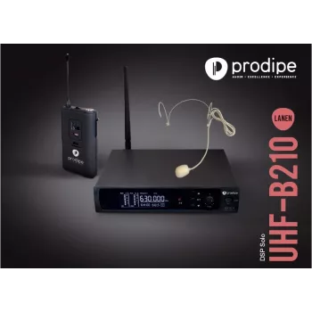 Prodipe B210SOLO DSP UHF bezvadu austiņu mikrofonu sistēma (F5, 863-865 MHz)