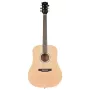 Prodipe Guitars SD25 Dreadnought akustiskā ģitāra - masīva Sitkas egles virsa, sarkankoka aizmugure un sāni, dabīgs augstspīdums