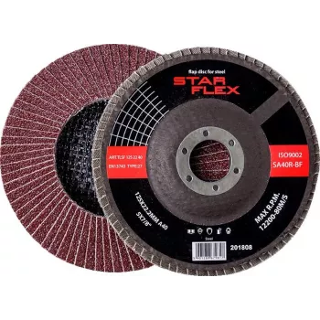 PSG Star Flex STAL T29 125x22mm lapiņu disks, cirkonija alumīnija oksīds, grauds 40, tēraudam (TLS1252240)