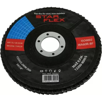 PSG Star Flex T29 lāpstiņdisks 125 mm x 22.23 mm grauds 60 INOX TLI1252260
