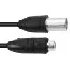PSSO DMX kabelis IP65 3-pin 15m melns 30227841