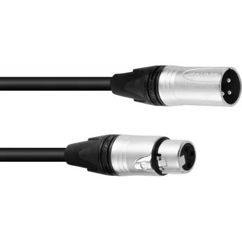PSSO DMX kabelis XLR 3 kontaktu 20m melns Neutrik savienotāji 30227818