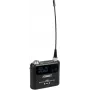 PSSO PXS Mini ķermeņa raidītājs 470-510 MHz UHF bezvadu sistēmas komponents ar 16 kanāliem, 10 mW jaudu, LCD displeju, 10 stundu akumulatora darbības laiku, 3 kontaktu Mini-XLR ieeju, komplektā ar jostas klipsi 13063513