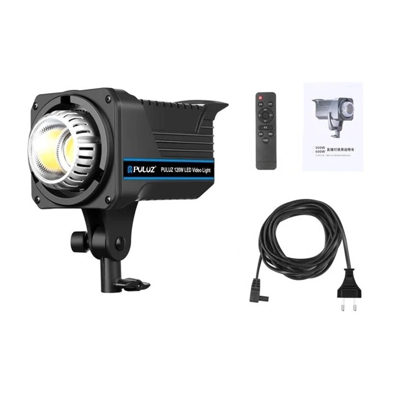 Puluz 120 W LED studiju gaisma ar krāsu temperatūras regulēšanu un tālvadības pulti