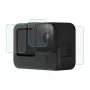 PULUZ PU507 9H Rūdīta stikla ekrāna un objektīva aizsargu komplekts GoPro HERO12/11/10 Black – 3 daļu komplekts (priekšējais, aizmugurējais, objektīvs)