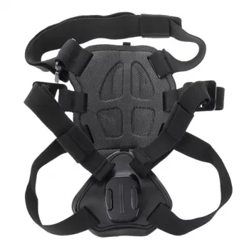 PULUZ Suņa krūšu siksna darbības kamerām (GoPro, Insta360, DJI Action) - Melna