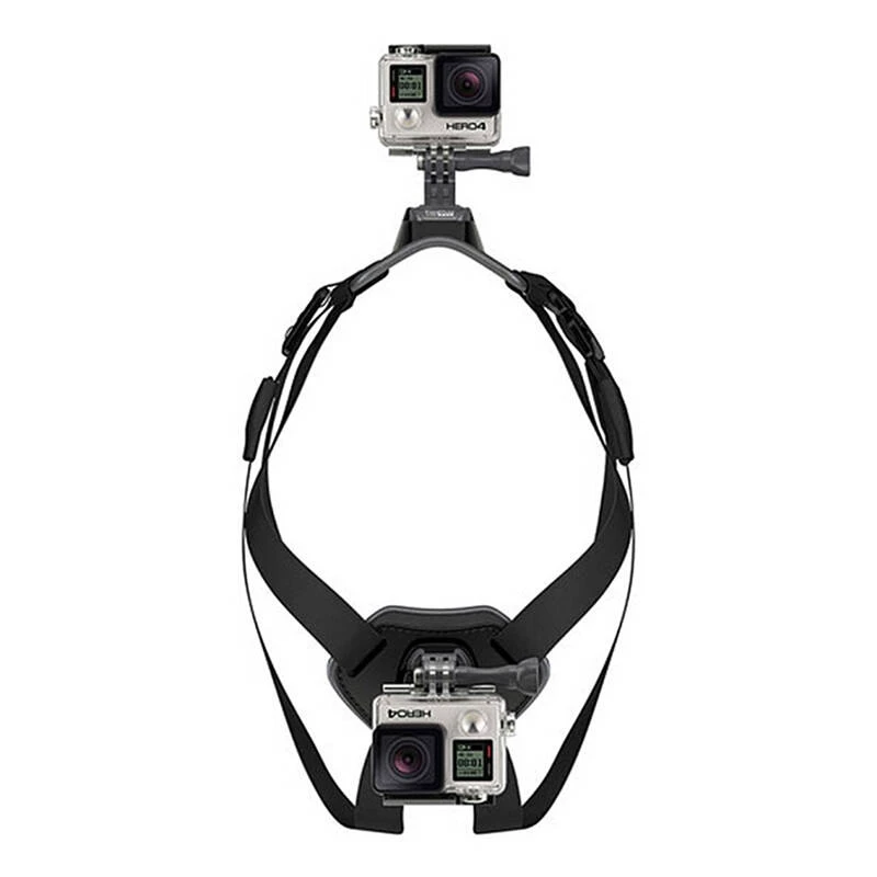 PULUZ Suņa krūšu siksna darbības kamerām (GoPro, Insta360, DJI Action) - Melna
