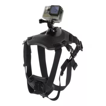 PULUZ Suņa krūšu siksna darbības kamerām (GoPro, Insta360, DJI Action) - Melna