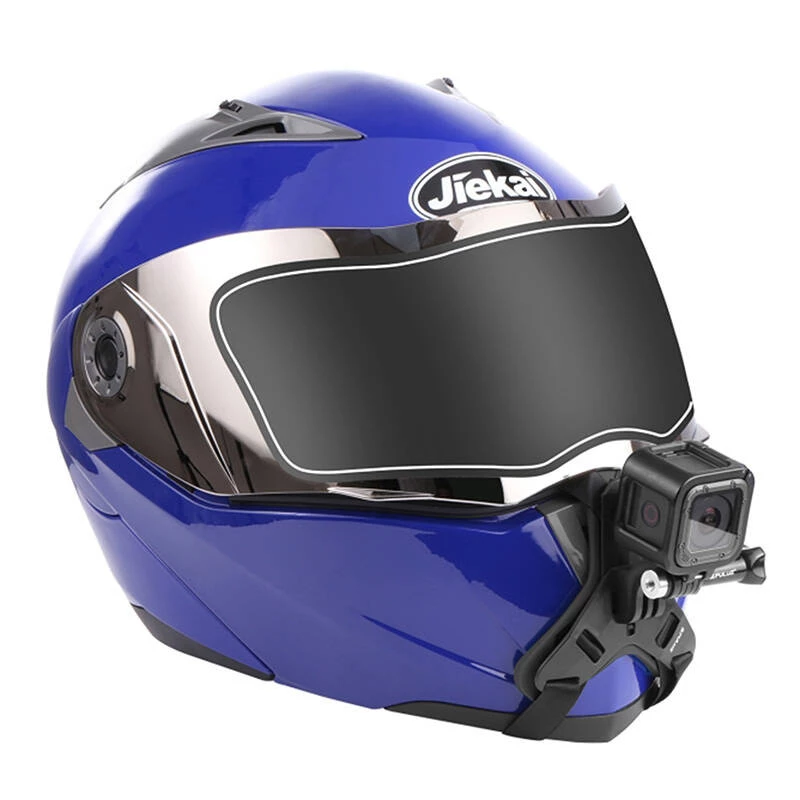 PULUZ Helmet Chin Mount Sportsa kamerām (saderīgs ar Insta360 X5/X4, DJI Osmo Action 5 Pro) PU579B