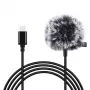 PULUZ Jack Tie Mikrofons ar Klipsi PU425 1.5m USB-C