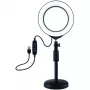 PULUZ LED Ring Light 16cm with Stand 18-28cm USB