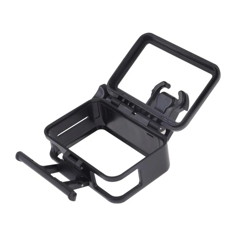 Puluz aizsargrāmis DJI Osmo Action - melns PC rāmis ar aukstā apavu stiprinājumu, ātrās atbrīvošanas sprādzi