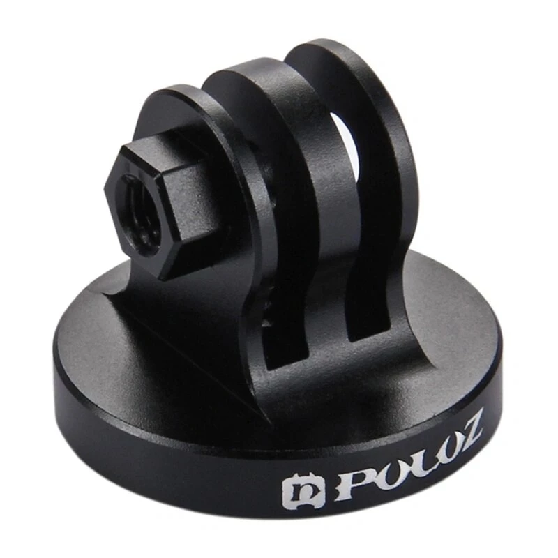PULUZ PU145B CNC alumīnija sakausējuma darbības kameras stiprinājuma adapteris ar 1/4 inch statīva vītni, melns