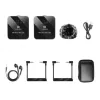 PULUZ PU3153B Bezvadu lavaliera mikrofons 1 TX + 1 RX, 2.4GHz, USB-C, Omnidirectional kondensatora, trokšņu samazināšana, Plug-and-Play Android un PC