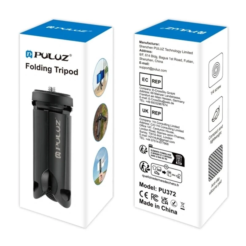 PULUZ PU372 salokāms trijkājis mobilajiem tālruņiem