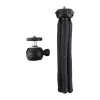 PULUZ PU435 Mini Octopus Tripod Elastīgs un liekams statīvs ar 360° lodveida galvu un tālruņa turētāju viedtālruņiem, kompaktajām kamerām, darbības kamerām, mazām bezspoguļa kamerām, maksimālā slodze 1.2 kg, melns