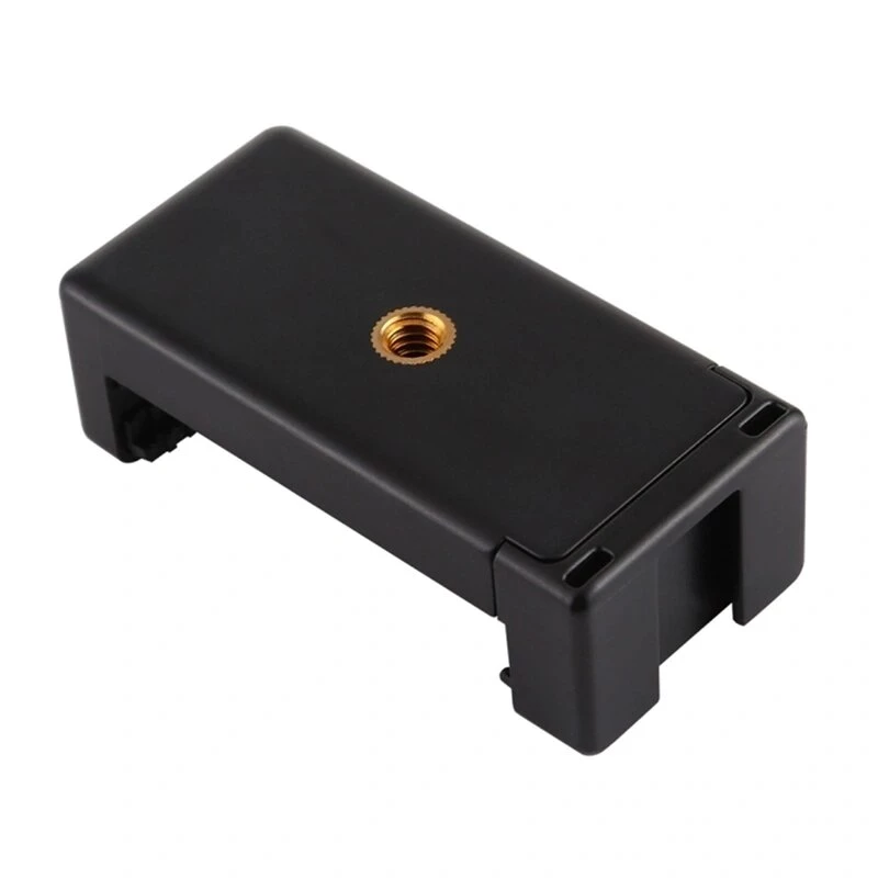 PULUZ PU448B viedtālruņa statīva stiprinājums, atsperots skava ar 1/4 inch-20 vītni, piemērots 55-85 mm tālruņiem, melns ABS