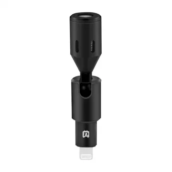 PULUZ PU615B Lightning kondensatora mikrofons ar visvirziena uztveršanu iOS ierīcēm