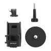 PULUZ PU724B magnētiskais aizsargmaciņš DJI Osmo Pocket 3 - melns silikona vāciņš ar objektīva aizsardzību
