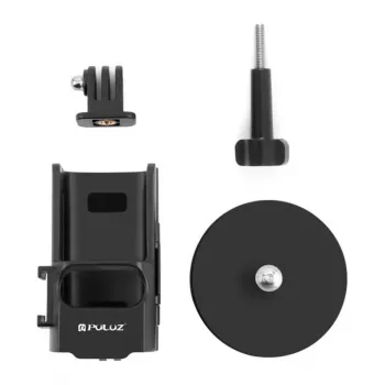 PULUZ PU724B magnētiskais aizsargmaciņš DJI Osmo Pocket 3 - melns silikona vāciņš ar objektīva aizsardzību