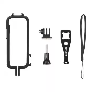PULUZ PU809B Silikona Aizsargmaciņš Insta360 X3 (Melns)