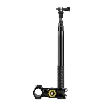 PULUZ PU817 Stūres stiprinājums velosipēdiem un motocikliem | 1/4 collu skrūve, 360° lodveida galva, 20-32 mm skava, darbības kamerām un monopodi, melns