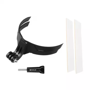 PULUZ PU847B Zoda siksna ķiverei (melna) – universāls GoPro stila darbības kameras stiprinājums