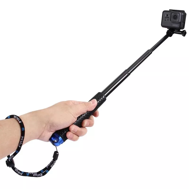 PULUZ Selfie Stick sporta kamerām (DJI, GoPro, Insta360) - Melns