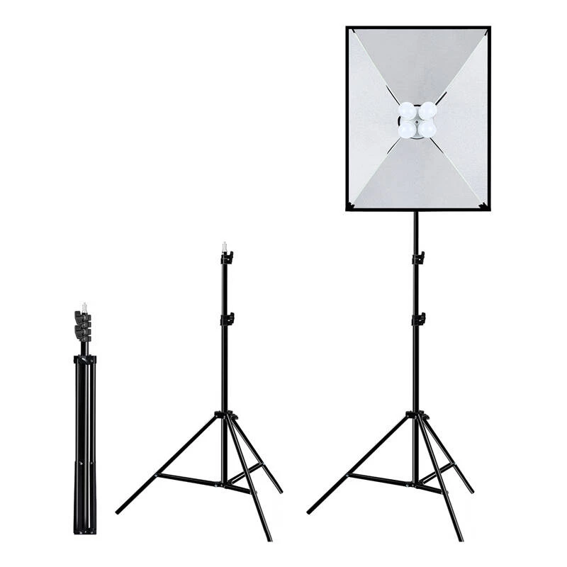 PULUZ Studio komplekts Softbox 50x70cm, Statīvs, LED spuldzes 4 gab. PU5071EU
