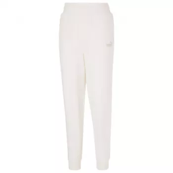 PUMA ESS+ Embroidery High-Waist Pants Sieviešu Krēmkrāsas L izmērs