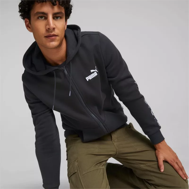 PUMA Essentials vīriešu hūdijs Puma Black S