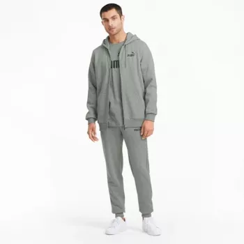 PUMA ESSENTIALS Sieviešu vidēji pelēks Heather flīsa kapuce S