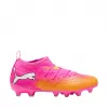 Puma Future 9 Match FG/AG Bērnu futbola zābaki Melni Balti Rozā 34. izmērs