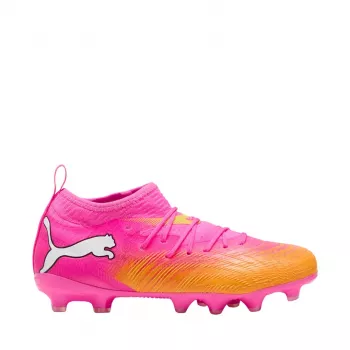 Puma Future 9 Match FG/AG Bērnu futbola zābaki Melni Balti Rozā 34. izmērs
