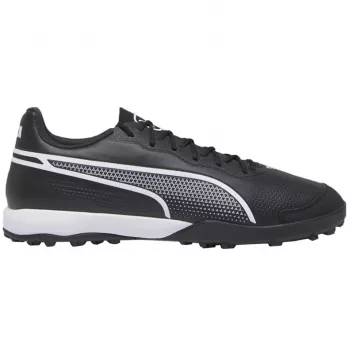 PUMA King Pro TT vīriešu futbola apavi mākslīgajam segumam Melni Balti Zelti Izmērs 44 EU
