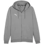 PUMA Team Goal Casuals Kapučs Svīteris Vidēji Pelēks Heather