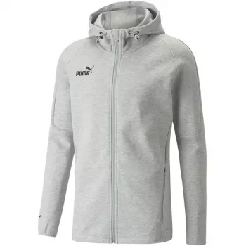 PUMA teamFINAL Casuals Vīriešu kapuces jaka Medium Gray Heather